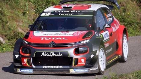 Kris Meeke war am Freitag auf Korsika der Schnellste