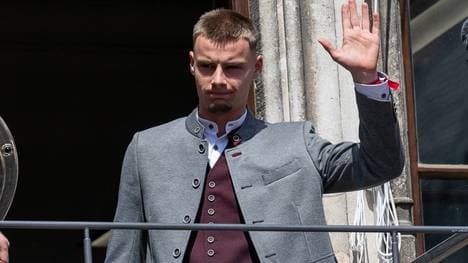 Gabriel Vidovic war bei der Meisterehrung der Bayern im Mai dabei