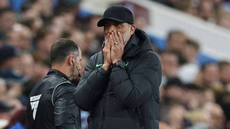 Jürgen Klopps Liverpool hat gegen Aston Villa eine 3:1-Fürhung aus der Hand gegeben