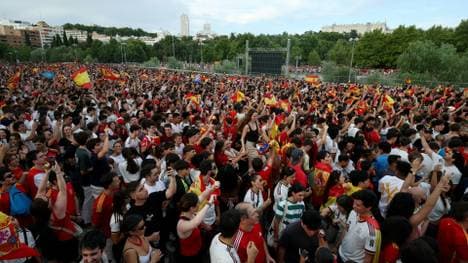 Schon vor dem Halbfinale war in Madrid viel los