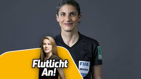 Bei Mara Pfeiffer (v.) kommt Schiedsrichterin Riem Hussein ausführlich zu Wort