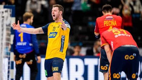 Niclas Ekberg warf Schweden mit einem Siebenmeter in letzter Sekunde zum EM-Titel