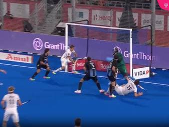 Die deutsche Hockey-Nationalmannschaft der Männer setzt sich mit 2:1 gegen Argentinien durch und steht im WM-Finale.