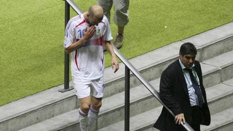Zinédine Zidane sah im WM-Finale 2006 die Rote Karte