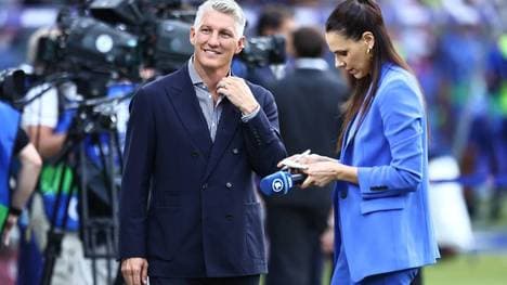 Bastian Schweinsteiger und Esther Sedlaczek analysierten das EM-Finale für die ARD