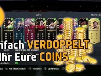 Wer sich die besten Spieler in FIFA 23 Ultimate Team leisten will, benötigt viele Münzen. Wir zeigen Euch, mit welchem Trading-Tipp Ihr das schafft.
