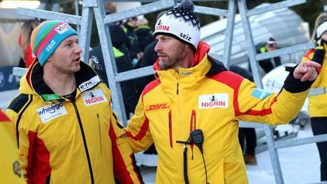 Rene Spies (r.) mit Francesco Friedrich