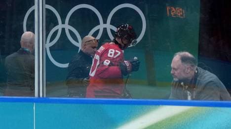 Sidney Crosby verschwand im zweiten Drittel in der Kabine
