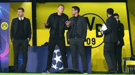 Erling Haaland mit Sebastian Kehl 