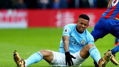 Gabriel Jesus verletzte sich gegen Crystal Palace am Knie