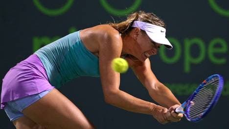 Maria Scharapowa hatte sich in Miami eine Verletzung zugezogen