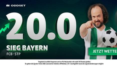 Oddset bietet eine außergewöhnliche Quoten boost für das Spiel Bayern gegen St. Pauli.