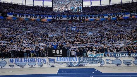 Die Hertha-Fans mussten nach dem Sieg gegen den VfB Stuttgart auf die Mannschaft verzichten