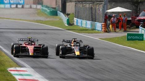 Max Verstappen (r.) war auch beim Ferrari-Heimrennen in Monza nicht zu schlagen