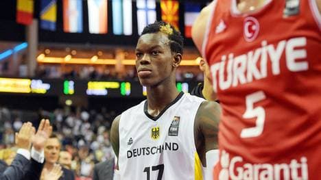 Dennis Schröder bei der EM im Spiel gegen die Türkei