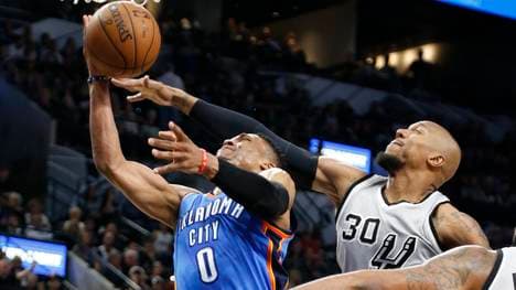 Russell Westbrook ist von seinen Gegenspieler nur schwer zu stoppen