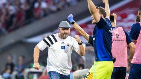Steffen Baumgart hatte gegen seinen Ex-Verein - den 1.FC Köln - guten Grund zum Jubeln