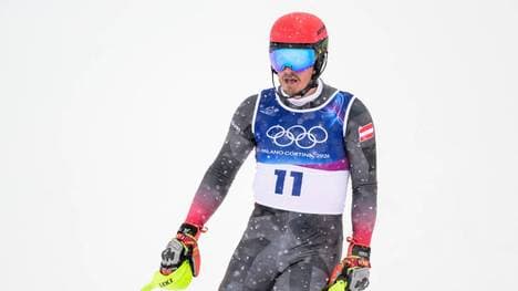 Manuel Feller gewann bei Olympia Silber in der Team-Kombination