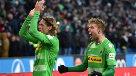 Jannik Vestergaard (l.) und Christoph Kramer melden sich für das Mainz-Spiel fit