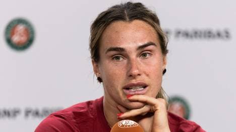 Aryna Sabalenka nach ihrem Ausscheiden in Paris
