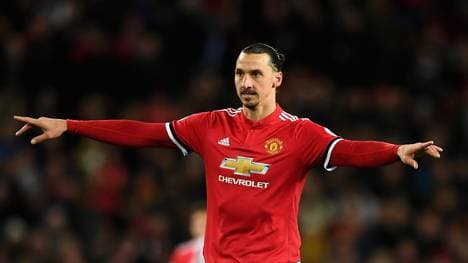 Torjäger Zlatan Ibrahimovic spielt für Manchester United 