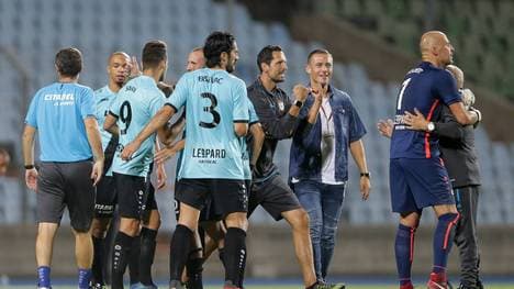 Dino Toppmöller (6.v.l.) ist seit 2016 Trainer von F91 Düdelingen