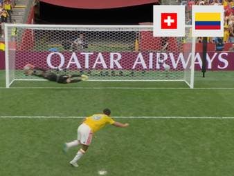 Die Schweiz setzt sich nach Elfmeterschießen gegen Kolumbien durch und steht damit im WM-Viertelfinale. Am Ende sorgt unter anderem BVB-Keeper Gregor Kobel für den Schweizer Erfolg - bei Kolumbien war hingegen auch etwas Pech im Spiel. 