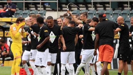 Borussia Mönchengladbach feierte die Teilnahme an der Champions League