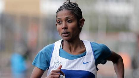 Eleni Gebrehiwot beim Marathon