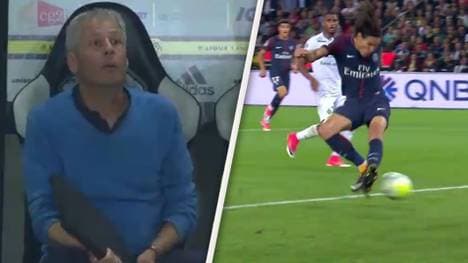 Lucien Favre befindet sich mit OGC Nizza in der Krise - Edinson Cavani zaubert für Paris Saint-Germain