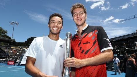 Jan-Lennard Struff (r.) gewann an der Seite von Ben McLachlan seinen zweiten ATP-Titel im Doppel