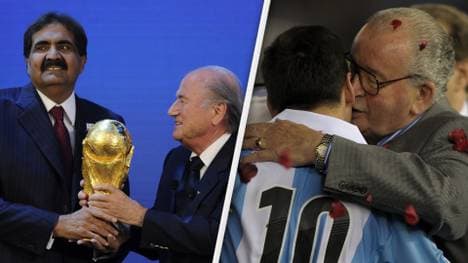 Julio Grondona (r.) soll von der WM-Vergabe an Katar profitiert haben