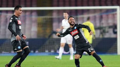 Lorenzo Insigne erzielt das Führungstor für Neapel