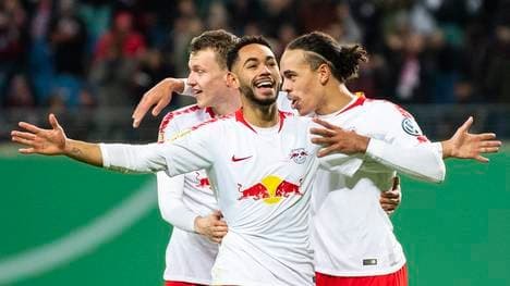 Matheus Cunha erzielte gegen den VfL Wolfsburg das 1:0 für RB Leipzig
