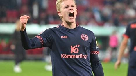 Jonathan Burkhardt (1.FSV Mainz 05) ist sehr treffsicher