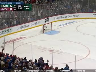 Die Colorado Avalanche schlagen die Minnesota Wild nach einem wilden Spiel mit 9:6. Die Gastgeber stellen damit einen Franchise-Rekord auf.