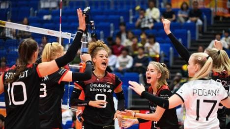 Die deutschen Volleyballerinnen treffen im Achtelfinale der EM auf Slowenien