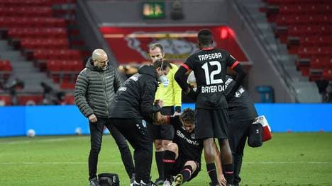 Peter Bosz (l.) sorgt sich um Julian Baumgartlinger