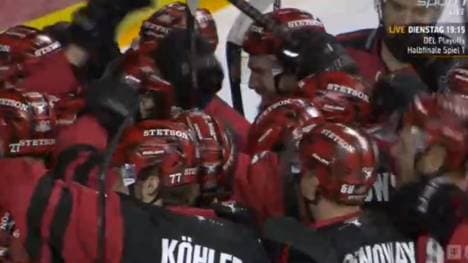 Die Kölner Haie feierten den Einzug in das Playoff-Halbfinale