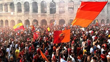 Ausnahmezustand in Rom: Fans feiern Europapokalsieg