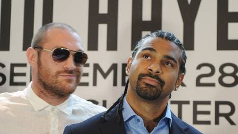 David Haye (r.) kritisiert die Aussagen von Tyson Fury