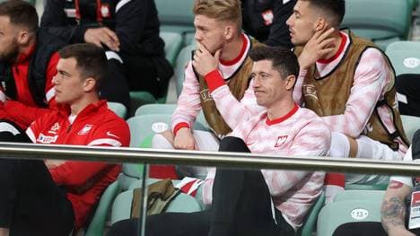 Robert Lewandowski sah nur ein Remis seiner Polen