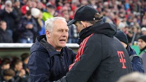 Christian Streich (l.) neben Thomas Tuchel