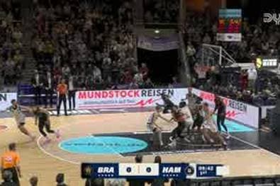 Spiel Highlights zu Basketball Löwen Braunschweig - Veolia Towers Hamburg