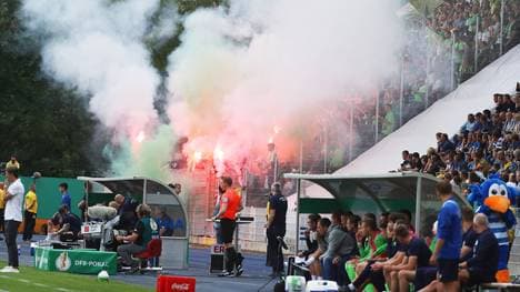 Schon während dem Spiel war  die Stimmung aufgeheizt