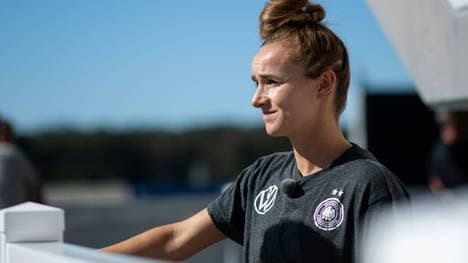 Hofft auf viele Fans vor dem Bildschirm: Lina Magull