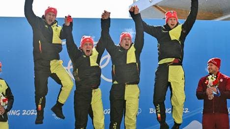 Große Ehre für das vierköpfige Bobteam