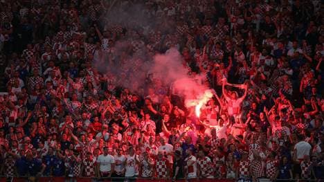 Die kroatischen Fans sorgten in Leipzig für Stimmung