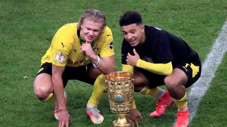 Erling Haaland und Jadon Sancho spielten anderthalb Jahre gemeinsam beim BVB