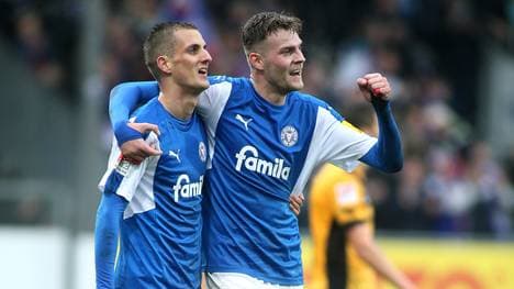 Marvin Ducksch scheiterte mit Kiel in der Relegation an Wolfsburg